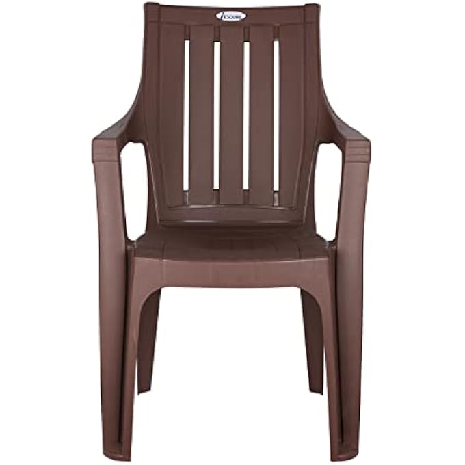 rayihni NEPTUNE PLASTIC ARM CHAIR - BROWN - Image 4